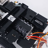 1/14 Scale 6x6 Remote Control Tractor Car 2-speed Transmission RC Truck Metal Chassis