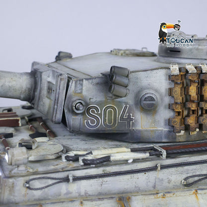 Henglong 1/16 TK7.0 Plastic German Tiger I RTR RC Tank 3818 FPV BB IR 360 Degrees Turret Metal Barrel Recoil Steel Gearbox Smoke Manual Spray Collection Model