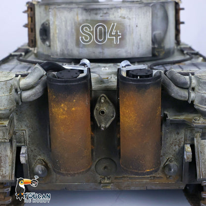 Henglong 1/16 TK7.0 Plastic German Tiger I RTR RC Tank 3818 FPV BB IR 360 Degrees Turret Metal Barrel Recoil Steel Gearbox Smoke Manual Spray Collection Model