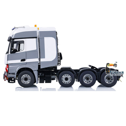 TOUCAN Lackiertes 8x8 Schwermetall-Chassis RC-Sattelzugmaschine 1/14 Funkgesteuerte Autos Raucheinheit Sound für Tamiya 1851 3363