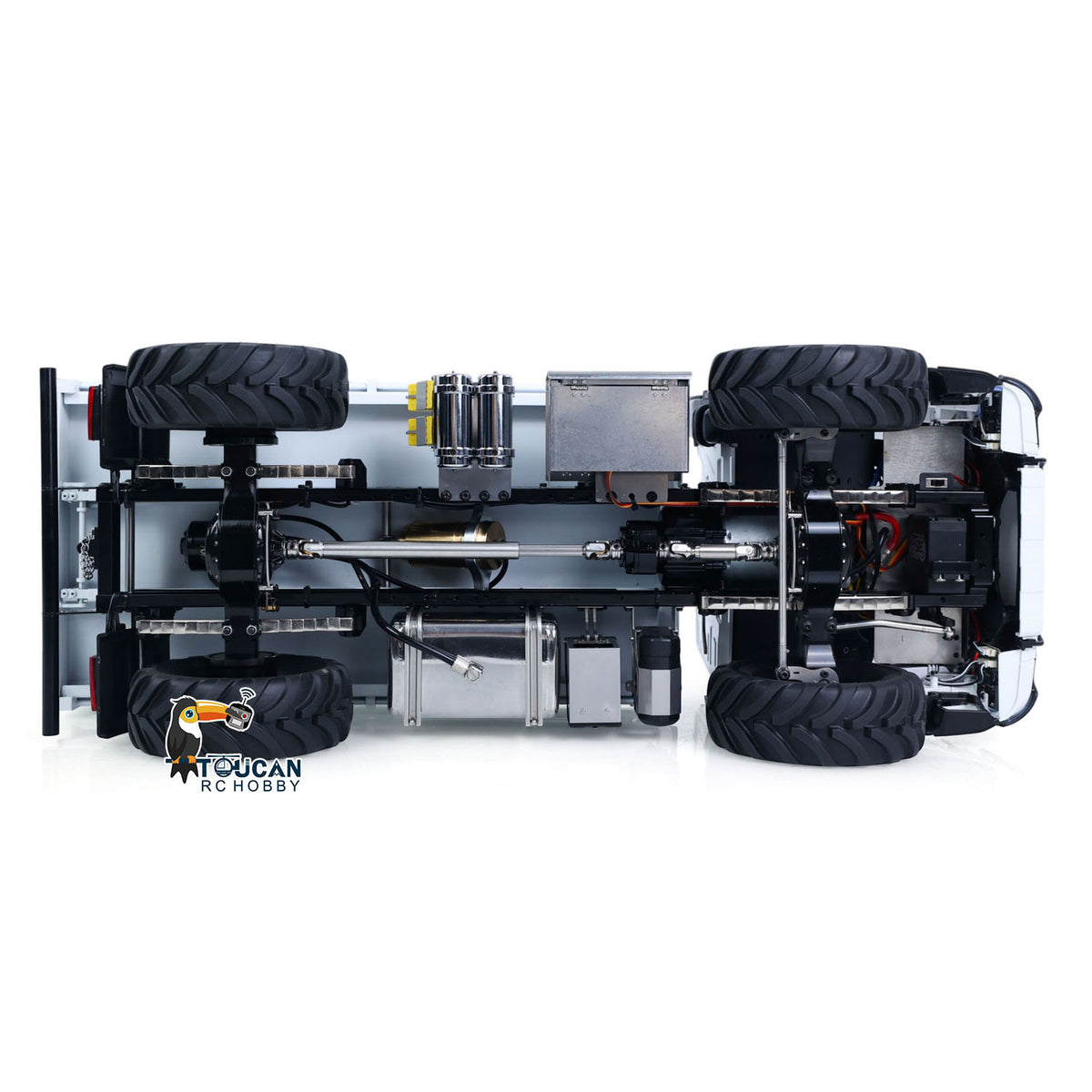 TOUCAN RC HOBBY MD 3363 1/14 4x4 Metal RC Dumper Remote Control Hydraulic Tipper 2Speed Gearbox Differential Locks ST8 Remote Controller for Adults