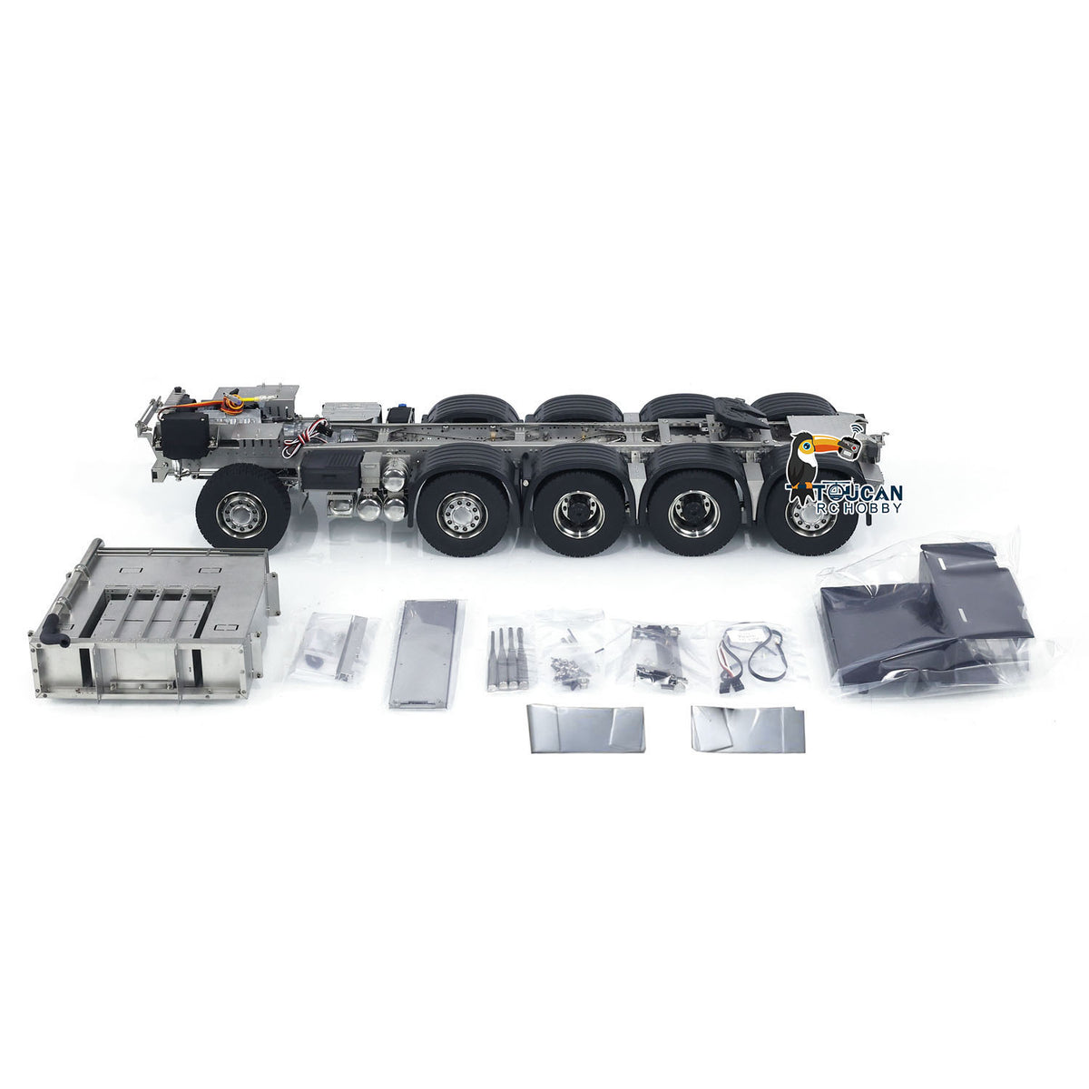 ScaleClub 1/14 10*10 Metallchassis für FH750 RC Traktor Lkw Fernbedienung Simulation Auto Fahrzeug DIY Teile Hobby Modell