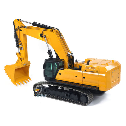UESD 1/12 RC Hydraulic Heavy Excavator 395F Metal Remote Control Digger Finished Model 3.0L Dual Pump teshulianjie