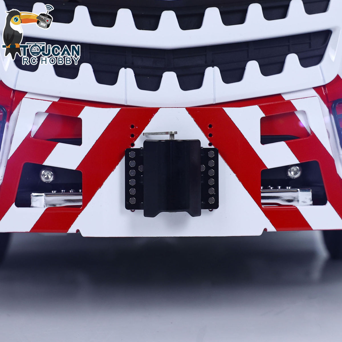 TOUCAN Lackiertes 8x8 Schwermetall-Chassis RC-Sattelzugmaschine 1/14 Funkgesteuerte Autos Raucheinheit Sound für Tamiya 1851 3363