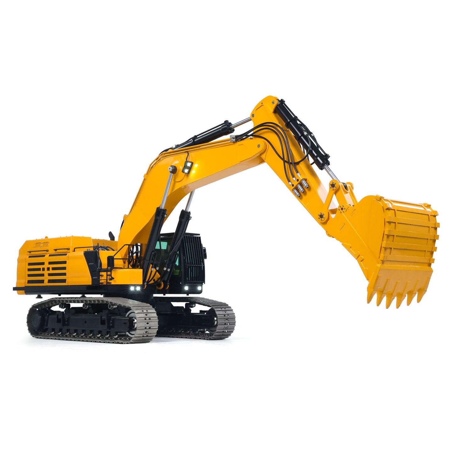 55KG Metall 1/14 RC Hydraulikbagger 395F Fernbedienung Bagger Doppelpumpe RTR Schwere Maschine Flysky ST8 Radio Batterie 6CH Ventil