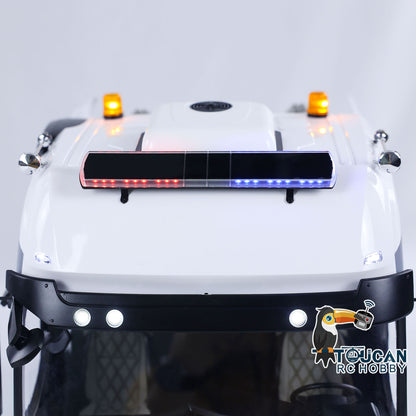 TOUCAN Lackiertes 8x8 Schwermetall-Chassis RC-Sattelzugmaschine 1/14 Funkgesteuerte Autos Raucheinheit Sound für Tamiya 1851 3363