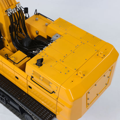 55KG Metall 1/14 RC Hydraulikbagger 395F Fernbedienung Bagger Doppelpumpe RTR Schwere Maschine Flysky ST8 Radio Batterie 6CH Ventil