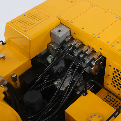 55KG Metall 1/14 RC Hydraulikbagger 395F Fernbedienung Bagger Doppelpumpe RTR Schwere Maschine Flysky ST8 Radio Batterie 6CH Ventil