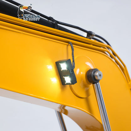 UESD 1/12 RC Hydraulic Heavy Excavator 395F Metal Remote Control Digger Finished Model 3.0L Dual Pump teshulianjie