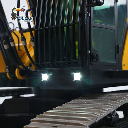 UESD 1/12 RC Hydraulic Heavy Excavator 395F Metal Remote Control Digger Finished Model 3.0L Dual Pump teshulianjie