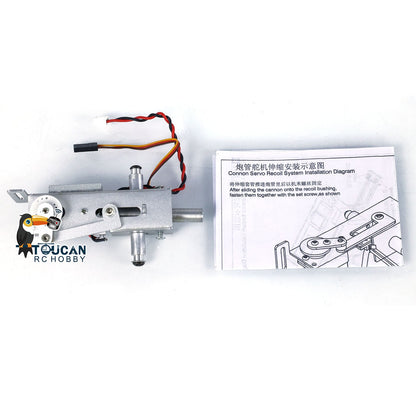 Metal Barrel Recoil Gearbox Universal Parts for Heng Long 7.1 Generation Main Board 1/16 Scale RC Remote Control Tank Model