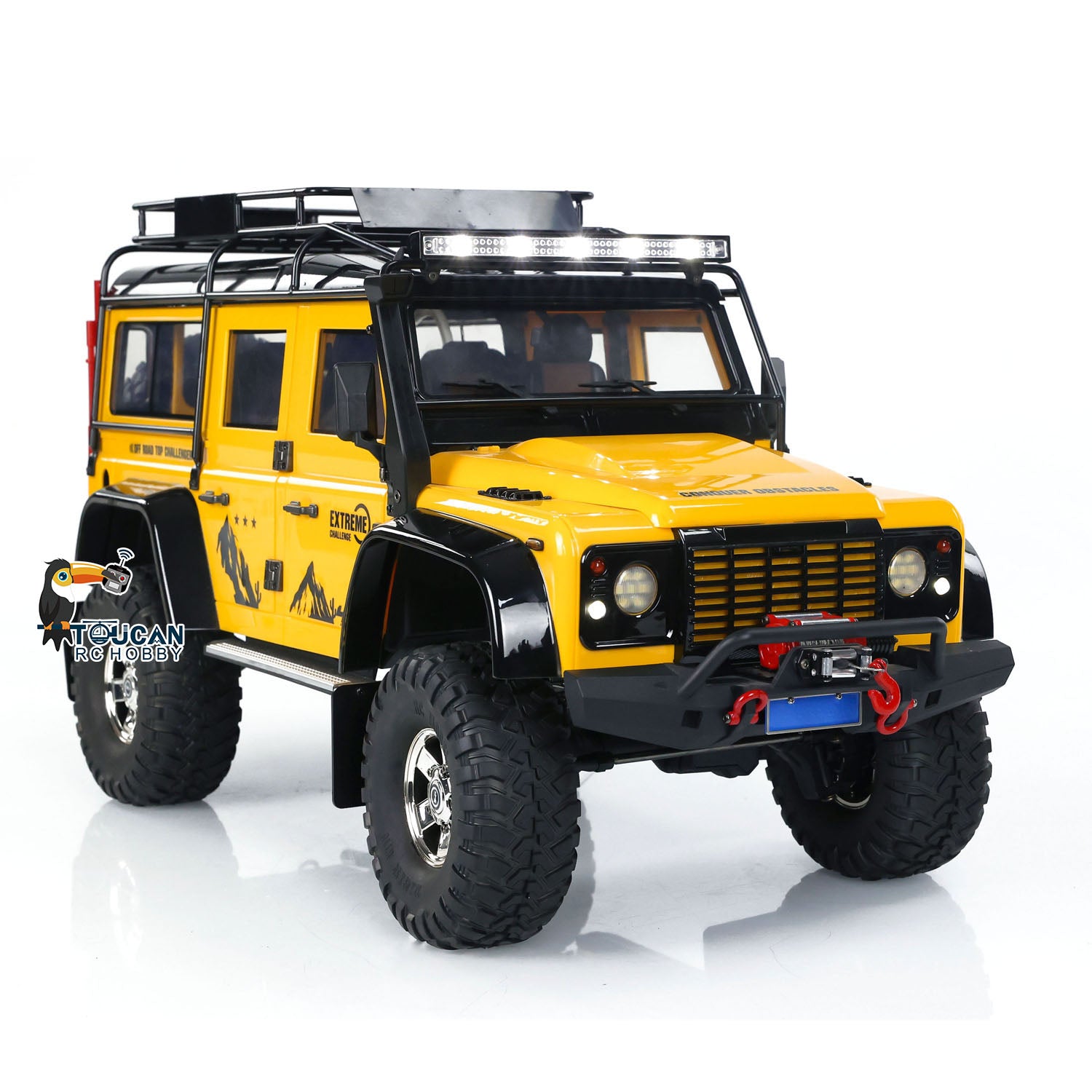 1/10 Crawler Racing Car Yellow 4x4 Off-road RC RIR Climbing