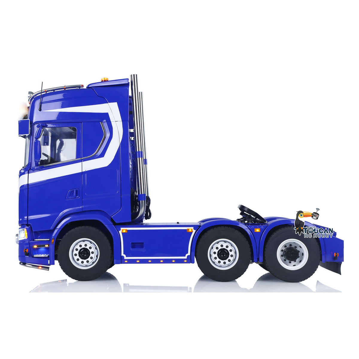 TOUCAN 770S 1/14 RC Sattelzugmaschine 6X6 Metallchassis Achssperren RTR 3-Gang LKW Auto Rauch Sound Licht Einheit Kabinenfederung ST8