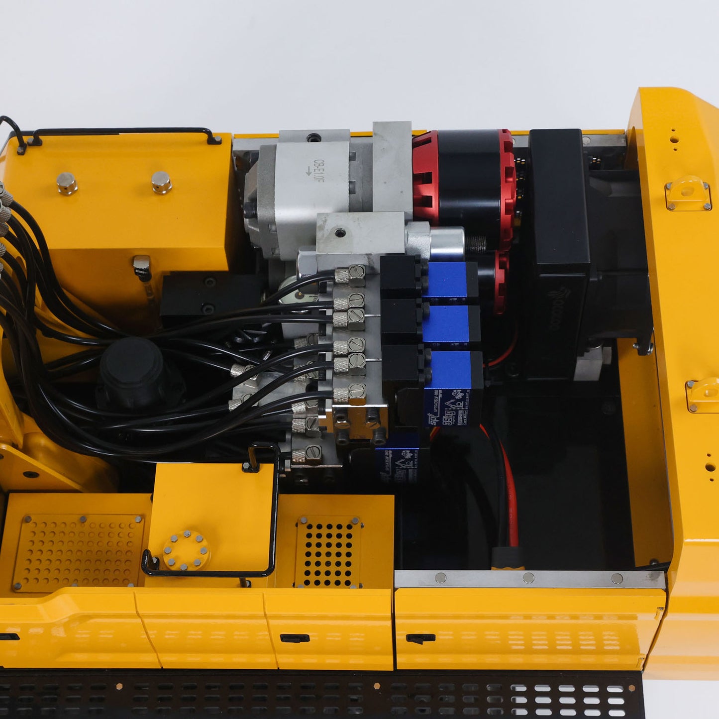55KG Metall 1/14 RC Hydraulikbagger 395F Fernbedienung Bagger Doppelpumpe RTR Schwere Maschine Flysky ST8 Radio Batterie 6CH Ventil