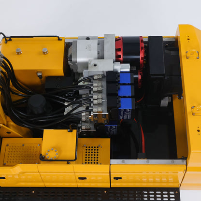 55KG Metall 1/14 RC Hydraulikbagger 395F Fernbedienung Bagger Doppelpumpe RTR Schwere Maschine Flysky ST8 Radio Batterie 6CH Ventil