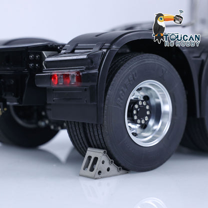 TOUCAN Lackiertes 8x8 Schwermetall-Chassis RC-Sattelzugmaschine 1/14 Funkgesteuerte Autos Raucheinheit Sound für Tamiya 1851 3363