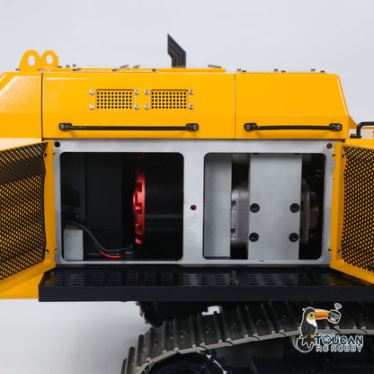 UESD 1/12 RC Hydraulic Heavy Excavator 395F Metal Remote Control Digger Finished Model 3.0L Dual Pump teshulianjie