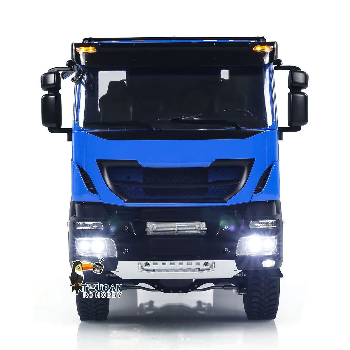 TOUCAN RC HOBBY MD Metal 1/14 4x4 RC Hydraulic Dump Tipper Construction Truck 2-Speed Gearbox Differential Locks FlySky ST8 Remote Controller Model for Sales