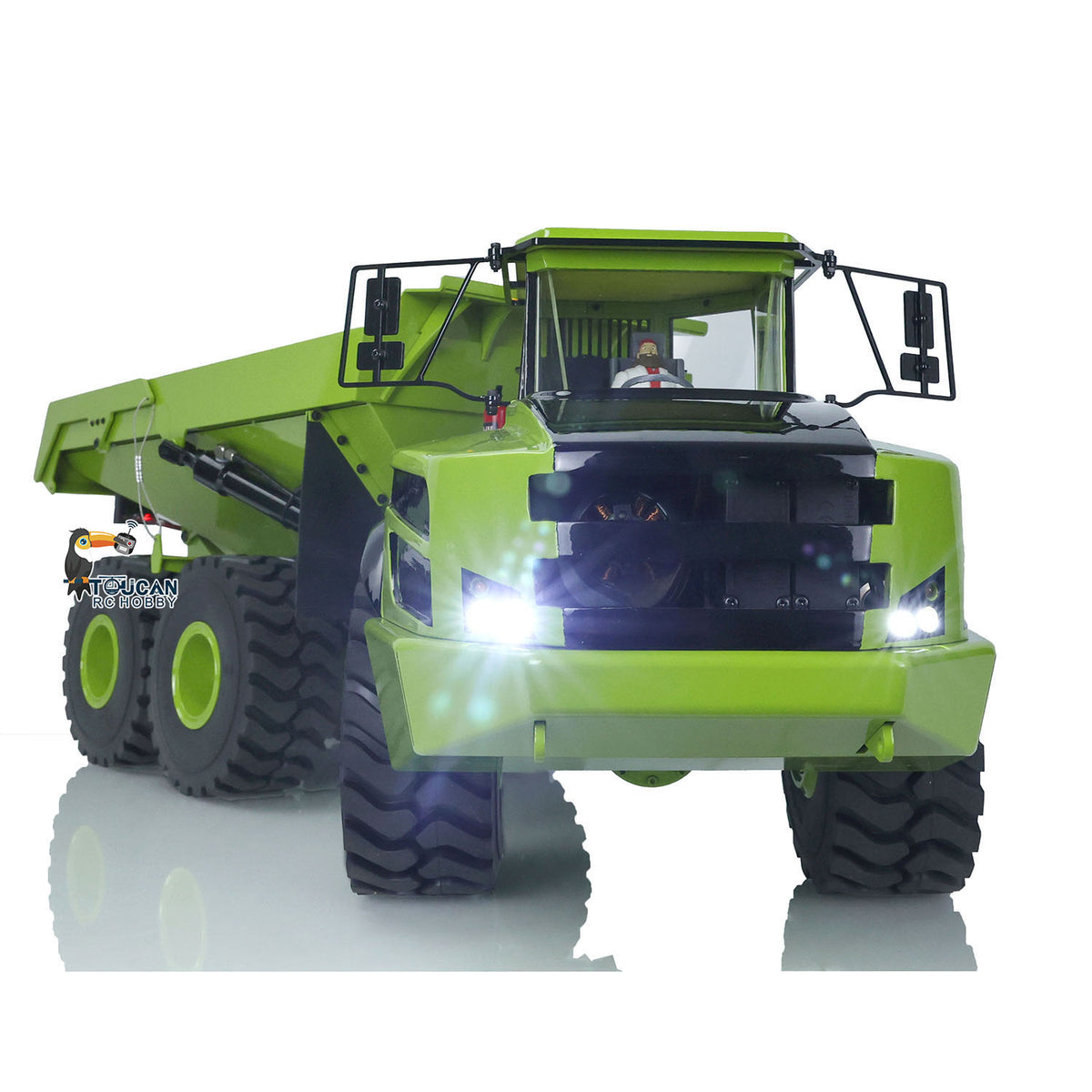 XDRC-ArticulatedTruck 1/14 Metal RC Hydraulic Articulated Truck 6x6 Brushless Power w/Battery & Charger
