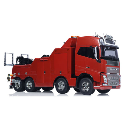 Customized DIY 56362 1/14 8x4 RC Wrecker Tow Truck Rescue Car FH16 RTR Electric Recovery Vehicles I6S Radio Battery Sound