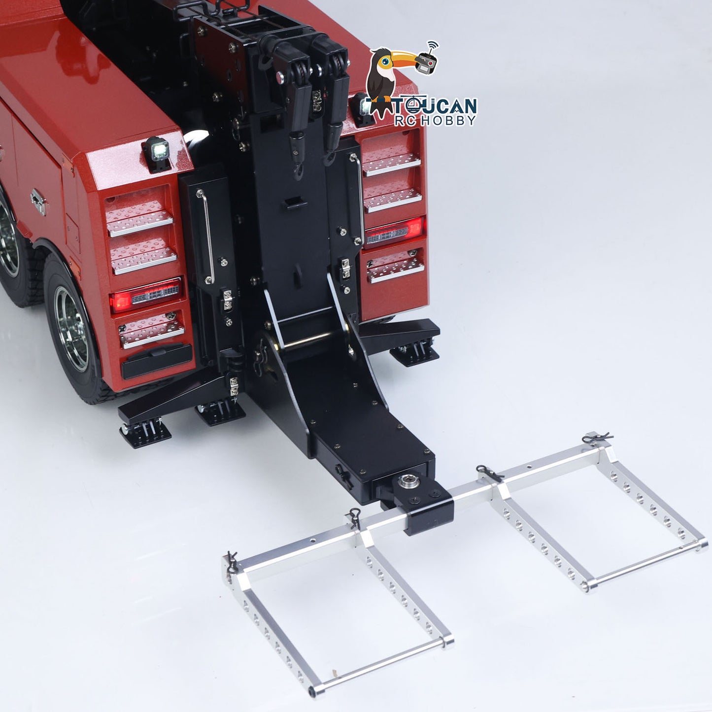 Customized DIY 56362 1/14 8x4 RC Wrecker Tow Truck Rescue Car FH16 RTR Electric Recovery Vehicles I6S Radio Battery Sound