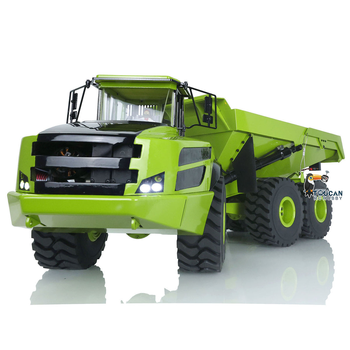 XDRC-ArticulatedTruck-PNP 1/14 Metal Hydraulic RC Articulated Dump Truck 6x6 w/Sound Light No Battery