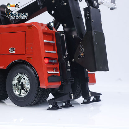 Customized DIY 56362 1/14 8x4 RC Wrecker Tow Truck Rescue Car FH16 RTR Electric Recovery Vehicles I6S Radio Battery Sound