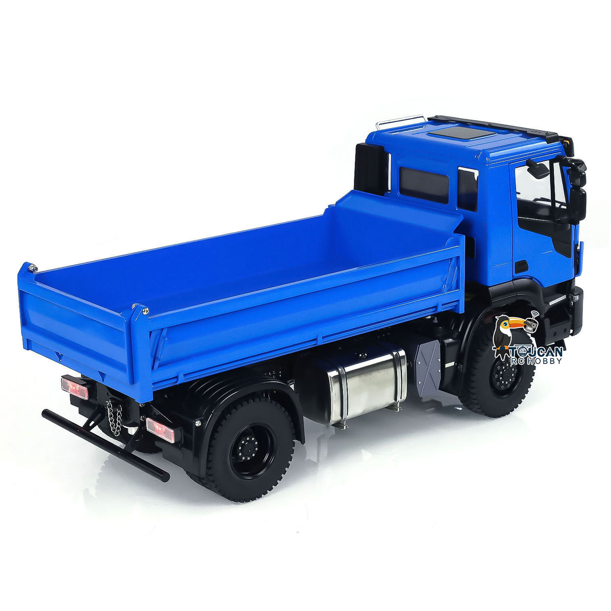 TOUCAN RC HOBBY MD Metal 1/14 4x4 RC Hydraulic Dump Tipper Construction Truck 2-Speed Gearbox Differential Locks FlySky ST8 Remote Controller Model for Sales