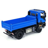 MD Metal 1/14 4x4 RC Hydraulic Dump Tipper Construction Truck 2-Speed Gearbox Differential Locks FlySky ST8 Remote Controller Model for Sales