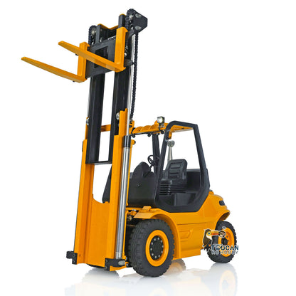 €100 OFF 11.11 BIG SALE LESU Hydraulic RC Forklift Truck 1/14 Radio Control Transfer Car RTR Truck