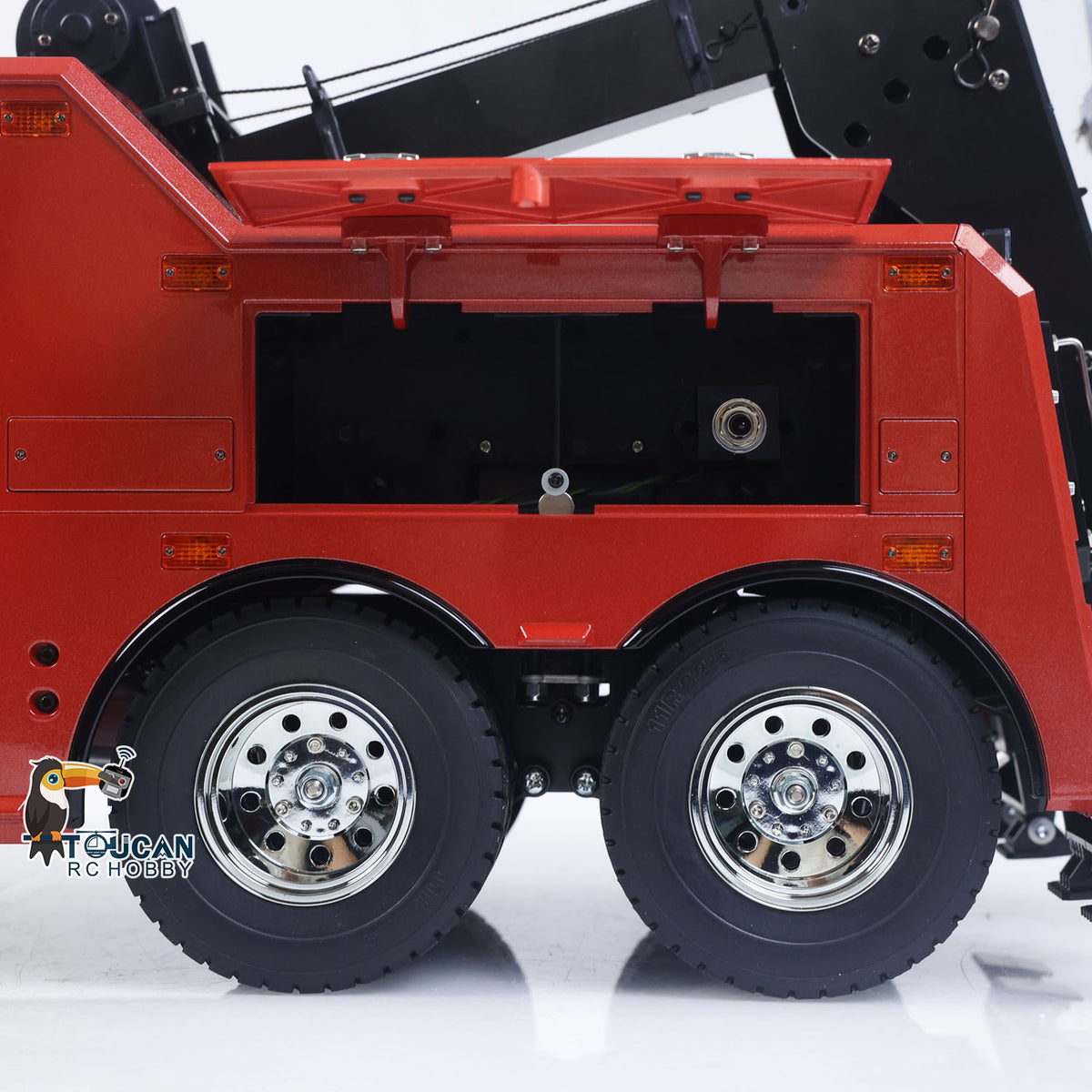 Customized DIY 56362 1/14 8x4 RC Wrecker Tow Truck Rescue Car FH16 RTR Electric Recovery Vehicles I6S Radio Battery Sound