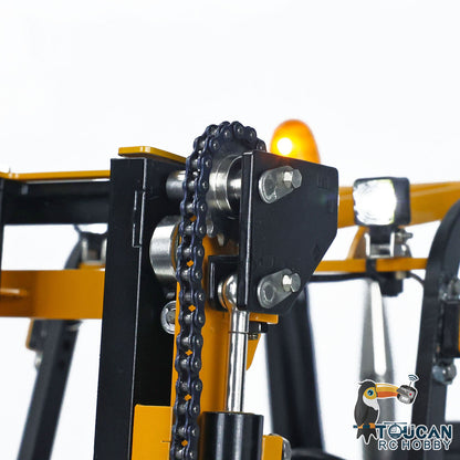 €100 OFF 11.11 BIG SALE LESU Hydraulic RC Forklift Truck 1/14 Radio Control Transfer Car RTR Truck