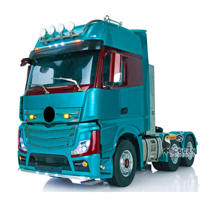 TOUCAN Lackierter 1/14 RC Sattelzugmaschine für 1851 3363 Fernbedienung 6X6 Metallchassis Autos Licht