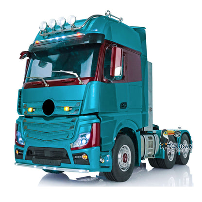 TOUCAN Lackierter 1/14 RC Sattelzugmaschine für 1851 3363 Fernbedienung 6X6 Metallchassis Autos Licht