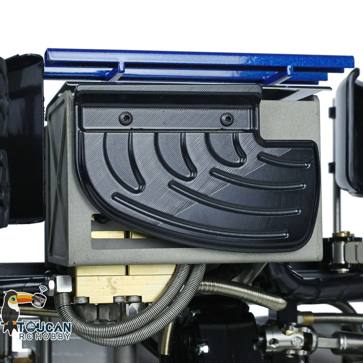 TOUCAN RC HOBBY LESU Z0036 1/14 Metal 8x8 Hydraulic RC Roll On Off Dumper 2 Speed Transmission Differential Lock Sound Light System Front Hook