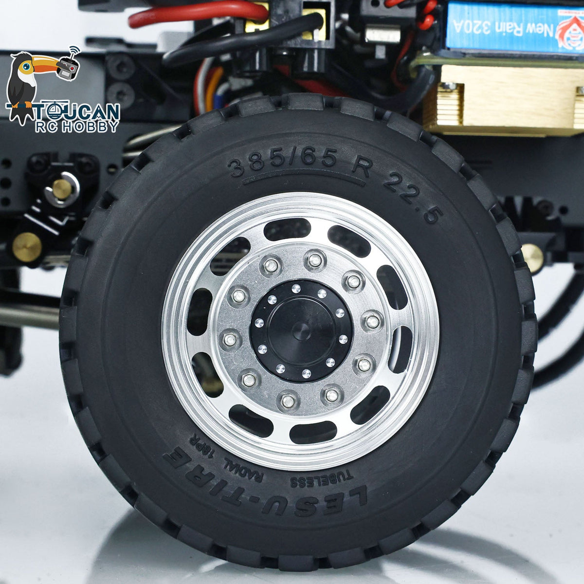 TOUCAN RC HOBBY LESU Z0036 1/14 Metal 8x8 Hydraulic RC Roll On Off Dumper 2 Speed Transmission Differential Lock Sound Light System Front Hook