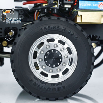 TOUCAN RC HOBBY LESU Z0036 1/14 Metal 8x8 Hydraulic RC Roll On Off Dumper 2 Speed Transmission Differential Lock Sound Light System Front Hook