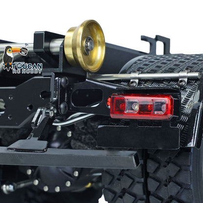 TOUCAN RC HOBBY LESU Z0036 1/14 Metal 8x8 Hydraulic RC Roll On Off Dumper 2 Speed Transmission Differential Lock Sound Light System Front Hook