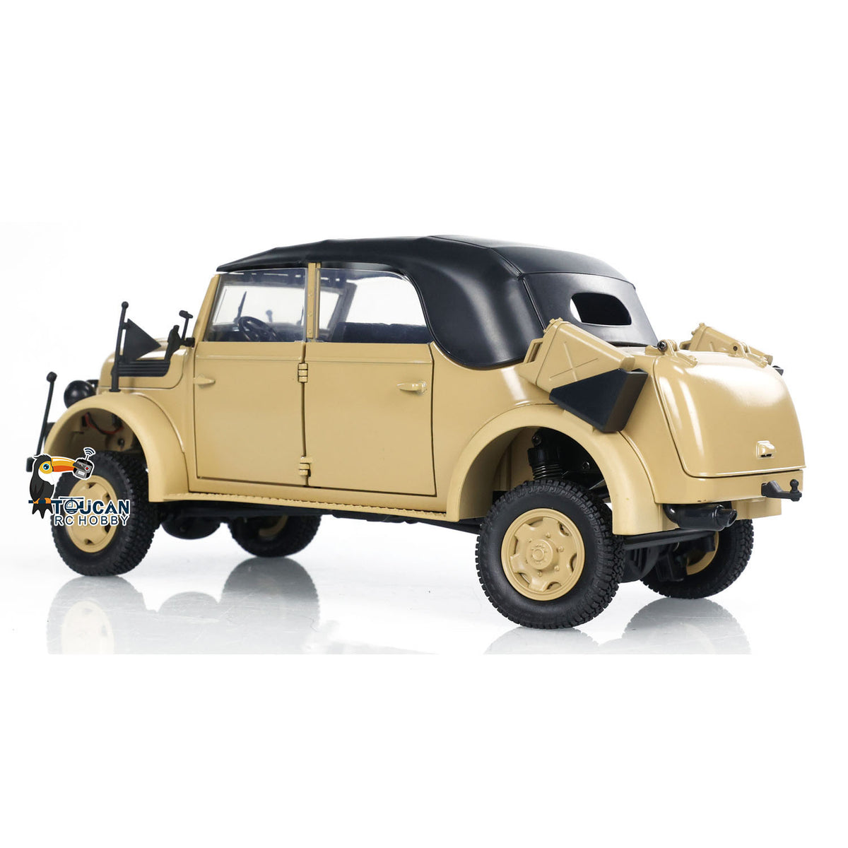 1/18 HG 4x4 RC Kommandofahrzeuge 4WD Funkgesteuertes Geländewagenmodell mit Ton und Licht, lackiert und montiert