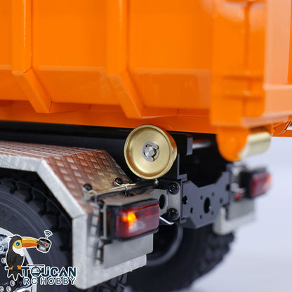 TOUCAN RC HOBBY LESU 1/14 8*8 for K3363 Hydraulic RC Dumper Truck Tipper Model 1/2 Transfer Case LED Light 3T Sound ESC Servo Motor