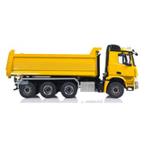 Metal 8x8 1/14 RC Hydraulic Roll On Full Dumper Truck Remote Control Dump Cars With 3-speed Transmission Differential Lock Axles