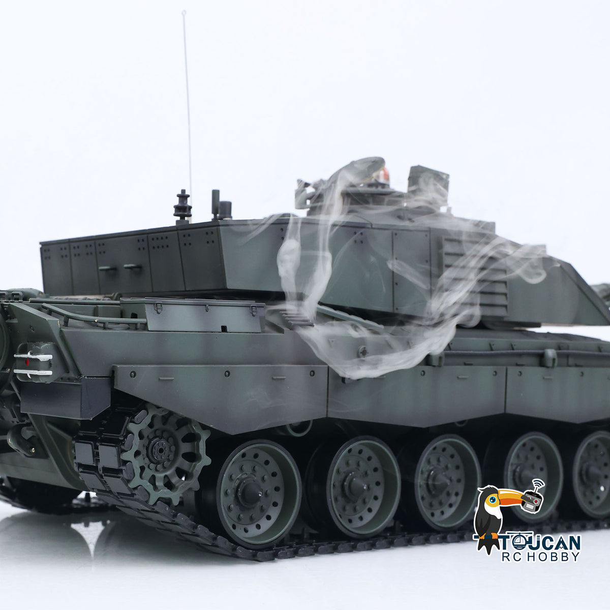 TOUCAN RC HOBBY Henglong 1/16 TK7.0 Professional British Challenger II 3908 RTR RC Tank 360 Degrees Turret BB IR Smoke Metal Tracks Sprockets Idlers Road Wheels Gearbox
