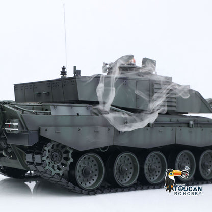 TOUCAN RC HOBBY Henglong 1/16 TK7.0 Professional British Challenger II 3908 RTR RC Tank 360 Degrees Turret BB IR Smoke Metal Tracks Sprockets Idlers Road Wheels Gearbox