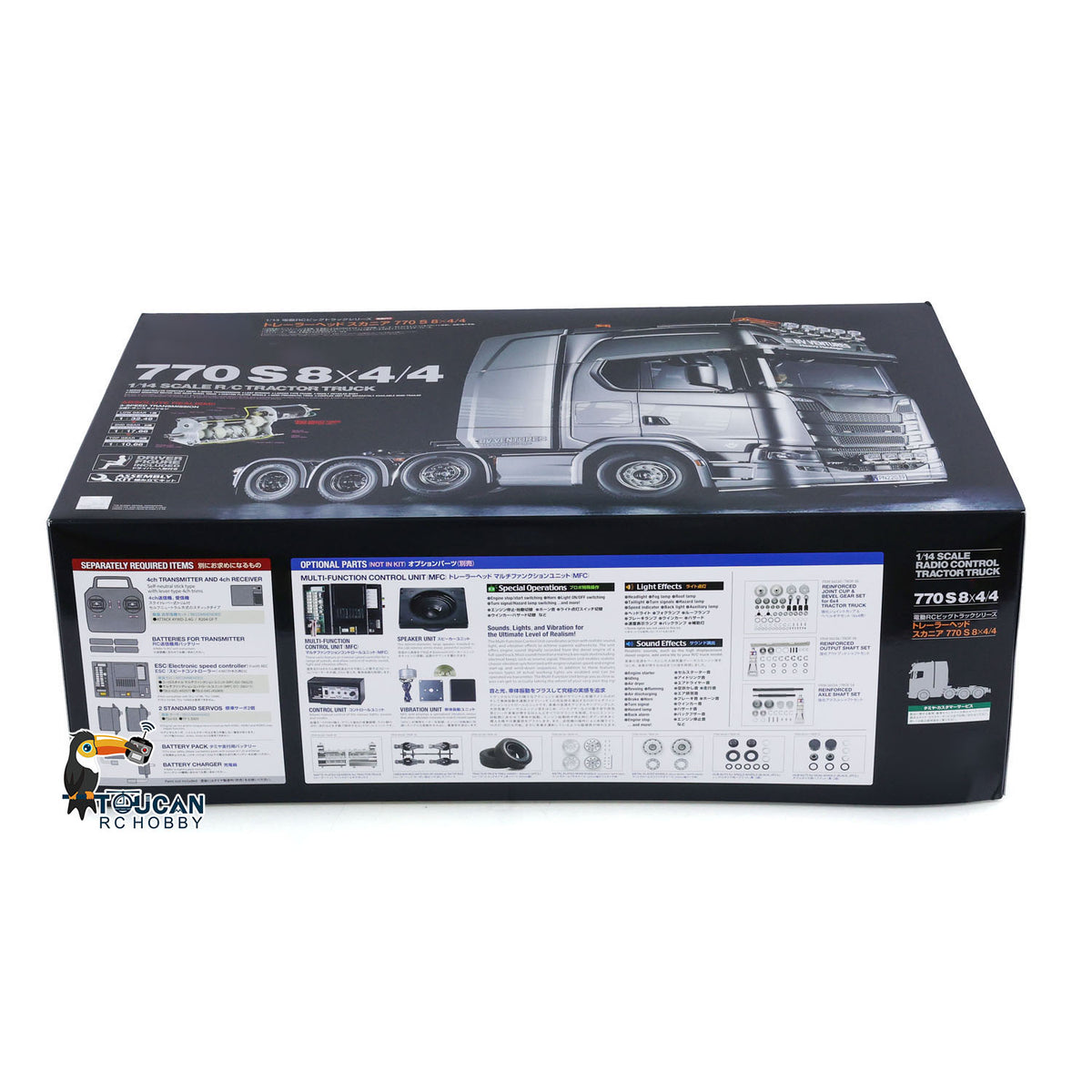 Vorbestellung 1/14 8X4 770S 56371 RC Sattelzugmaschine Funkgesteuerte Autosimulation Unmontierter, unbemalter Modellbausatz 3-Gang-Getriebemotor