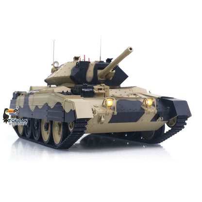 TOUCAN RC HOBBY Fast Free Shipping 1/16 2.4G RC Military Tank CoolBank Crusader MK III Wireless Control Battle Tank Model 360 degrees Turret Rotary Smoke Sound Lights RTR