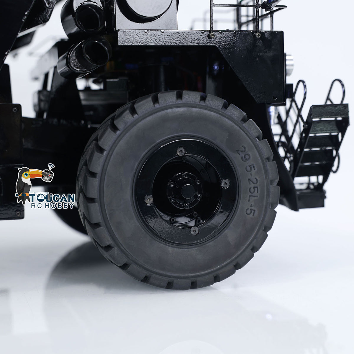 LZGH-C793D-2 Ready to Run 1/20 Metal Hydraulic RC Mining Dump Truck Big S Tire w/Light Warning Sound & Battery