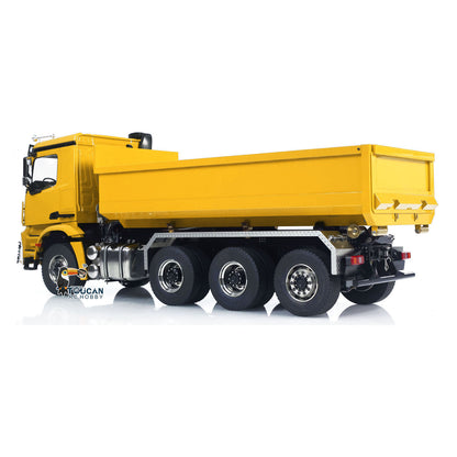 Metall 8x8 1/14 RC Hydraulische Roll Auf Volle Dumper Lkw Fernbedienung Dump Autos Mit 3-speed Getriebe Differential Sperre Achsen