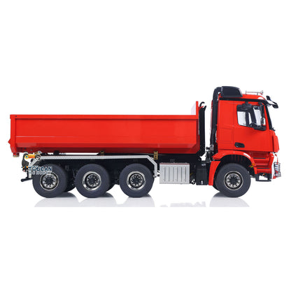 1/14 8x8 RC Hydraulischer Roll-On-Vollkipper Fernbedienungs-Dumper-Auto-Simulationsmodell PNP-Version Licht-Soundsystem