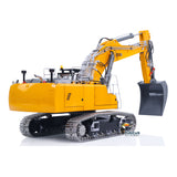 Metal LESU 1/14 RC Hydraulic Excavator 2 Arms LR956 Remote Control Digger Model 4MPA Dual Pumps Light 3S Battery PL18EV LITE