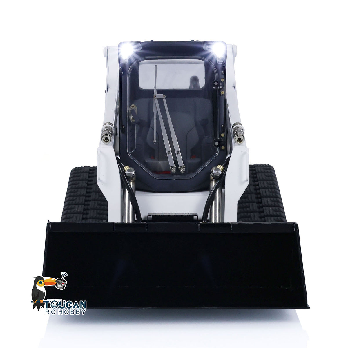 TOUCAN RC HOBBY 1/14 RC Hydraulic Skid-Steer Tracked Loader SM770 Remote Control Car Light Sound